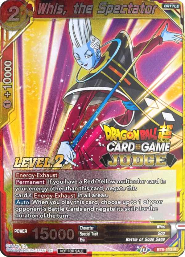 Whis, the Spectator (Level 2) (BT8-113) [Judge Promotion Cards] Sale