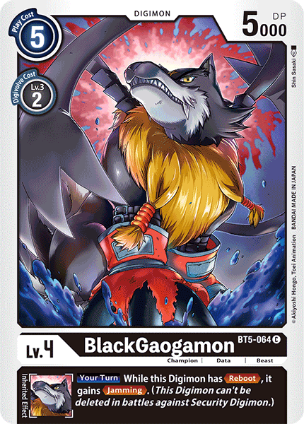 BlackGaogamon [BT5-064] [Battle of Omni] Online