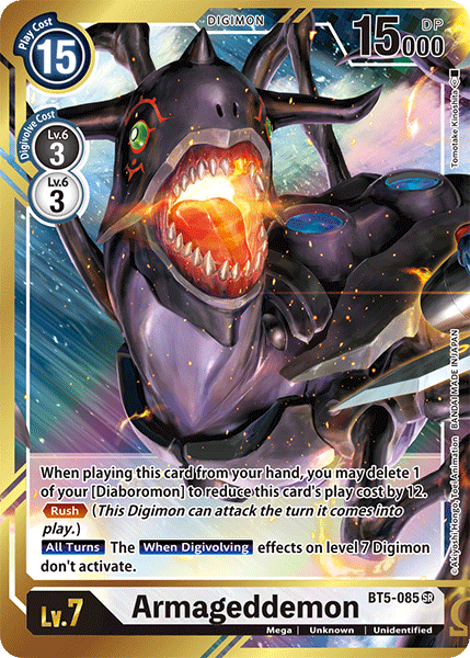 Armageddemon [BT5-085] (Alternate Art) [Battle of Omni] Supply