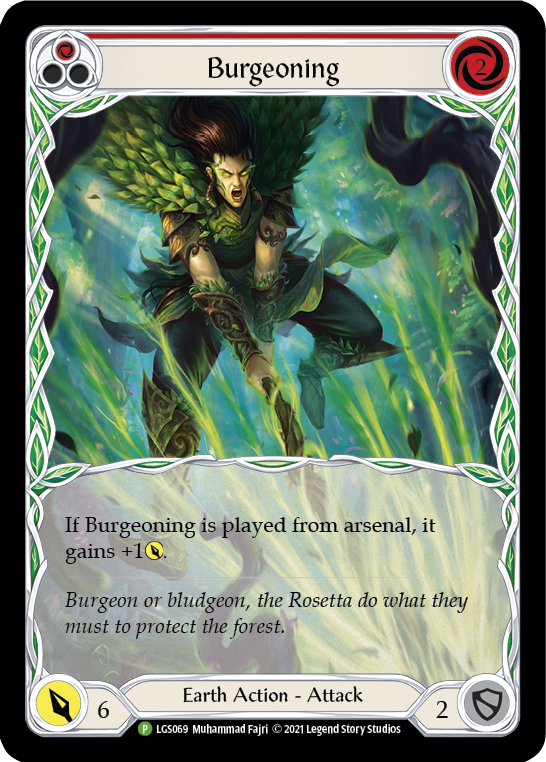 Burgeoning (Red) [LGS069] (Promo)  Rainbow Foil Hot on Sale