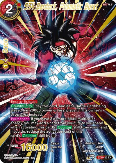 SS4 Bardock, Prismatic Burst (EX19-25) [Special Anniversary Set 2021] Discount