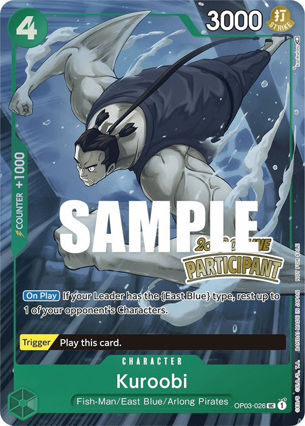 Kuroobi (Online Regional 2023) [Participant] [One Piece Promotion Cards] on Sale