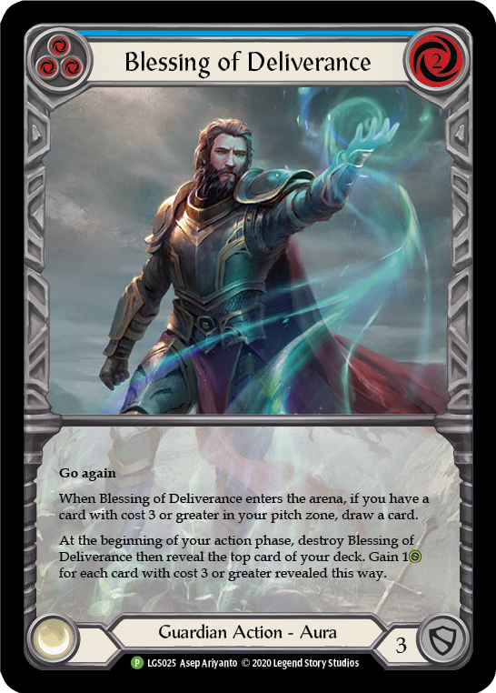 Blessing of Deliverance (Blue) [LGS025] (Promo) on Sale