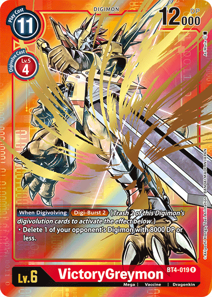 VictoryGreymon [BT4-019] (Alternate Art) [Great Legend] Online now