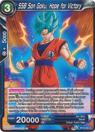 SSB Son Goku, Hope for Victory (BT10-036) [Rise of the Unison Warrior] Fashion