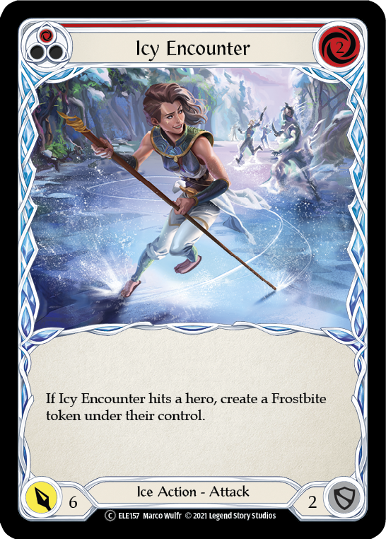 Icy Encounter (Red) [U-ELE157] (Tales of Aria Unlimited)  Unlimited Rainbow Foil Online now