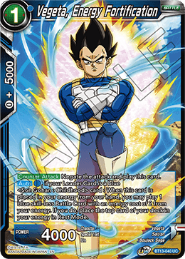 Vegeta, Energy Fortification (Uncommon) (BT13-040) [Supreme Rivalry] Hot on Sale