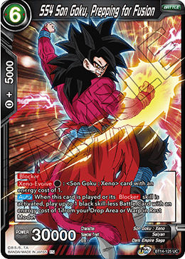 SS4 Son Goku, Prepping for Fusion (BT14-125) [Cross Spirits] Discount