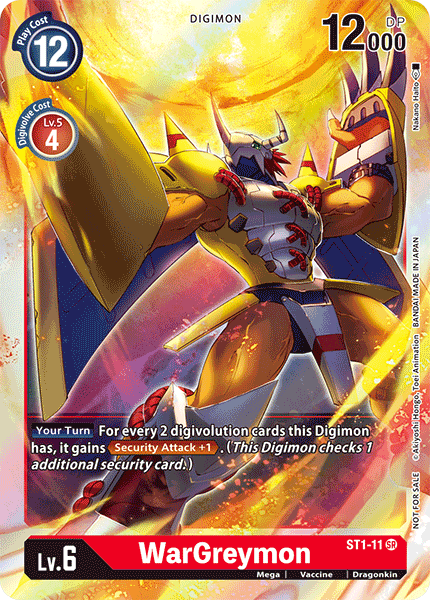 WarGreymon [ST1-11] (Event Pack) [Starter Deck: Gaia Red Promos] Online